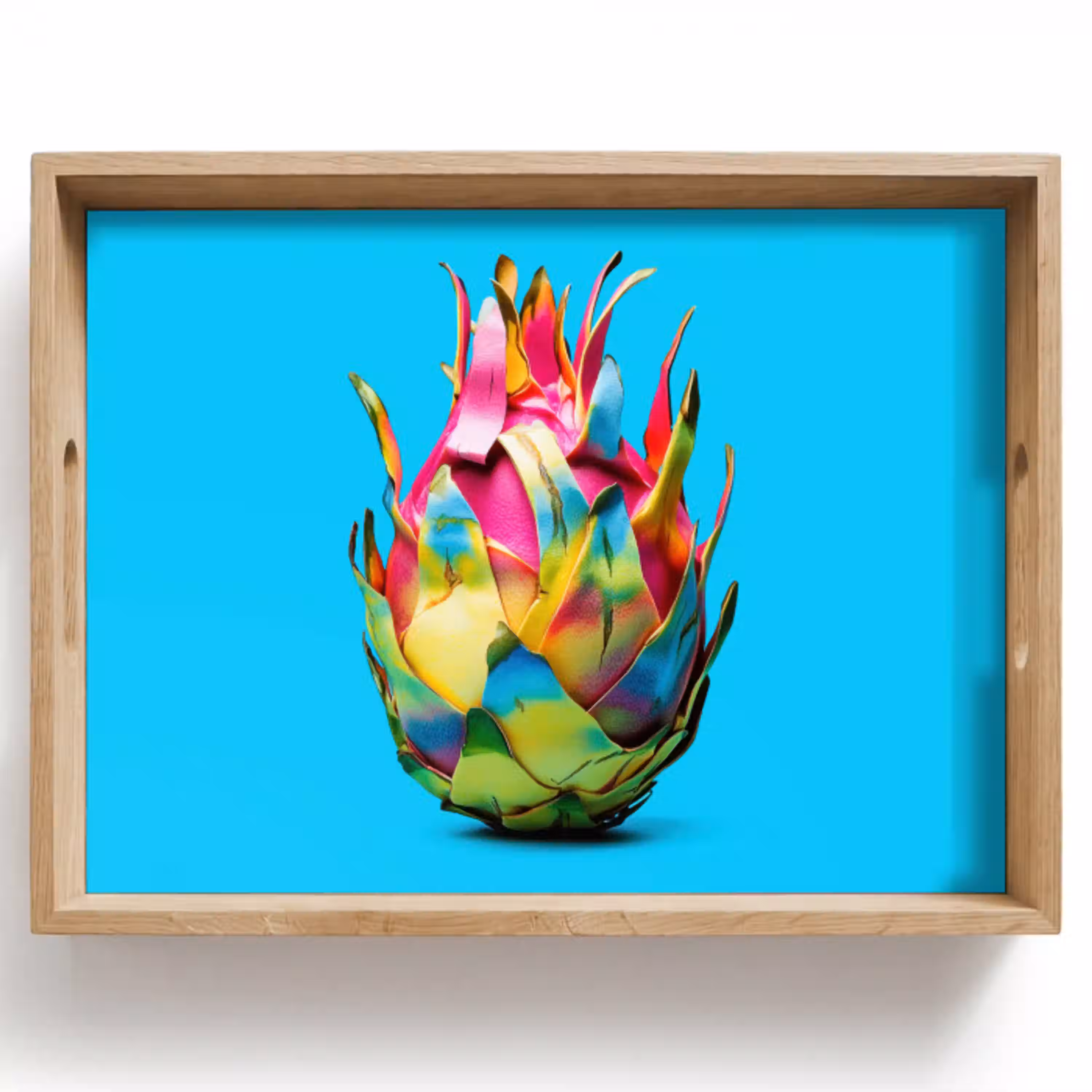 Drakenfruit - Blauw - Levendig Dienblad Rechthoek middel -z3d_shopping
