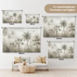 Jungle - Palmbomen - Natuur Wandkleed katoen klein -tsfeer8_DE