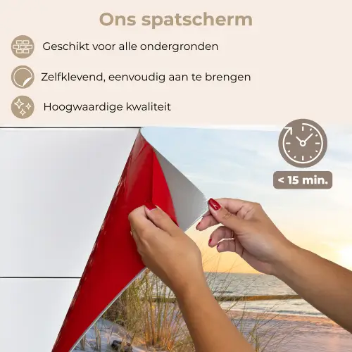 Strand - Zon - Duin - Gras - Zand - Horizon keuken achterwand spatscherm klein -spatscherm_NL