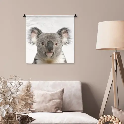 Koala - Koala beer - Meisjes - Jongens - Kinderen - Dieren Wandkleed katoen klein -sfeer4