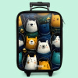 Dieren - Sterren - Planeten - Astronaut Kinderkoffer - Zwart klein -zzz_website3d_nbs2