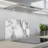 Marmer - Steen - Wit - Grijs - Zwart - Marmerlook keuken achterwand spatscherm klein -3d_schuin