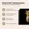 Ananas - Zwart - Goud - Luxe Inductie beschermer vinyl 3mm middel -tsfeer2_DE