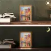 Grachtenpanden - Kunst - Schilderij - Amsterdam Light Box met kabel (Tafellamp) klein -sfeer3