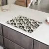 Abstract - Patroon - Zwart Inductie beschermer vinyl 3mm klein 276 -sfeer8