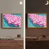 Strandballen - Roze - Water Light Box met batterij (Wandlamp) middel -sfeer3