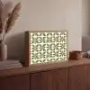 Botanisch - Retro - Groen Light Box met batterij (Wandlamp) middel 907 -sfeer2