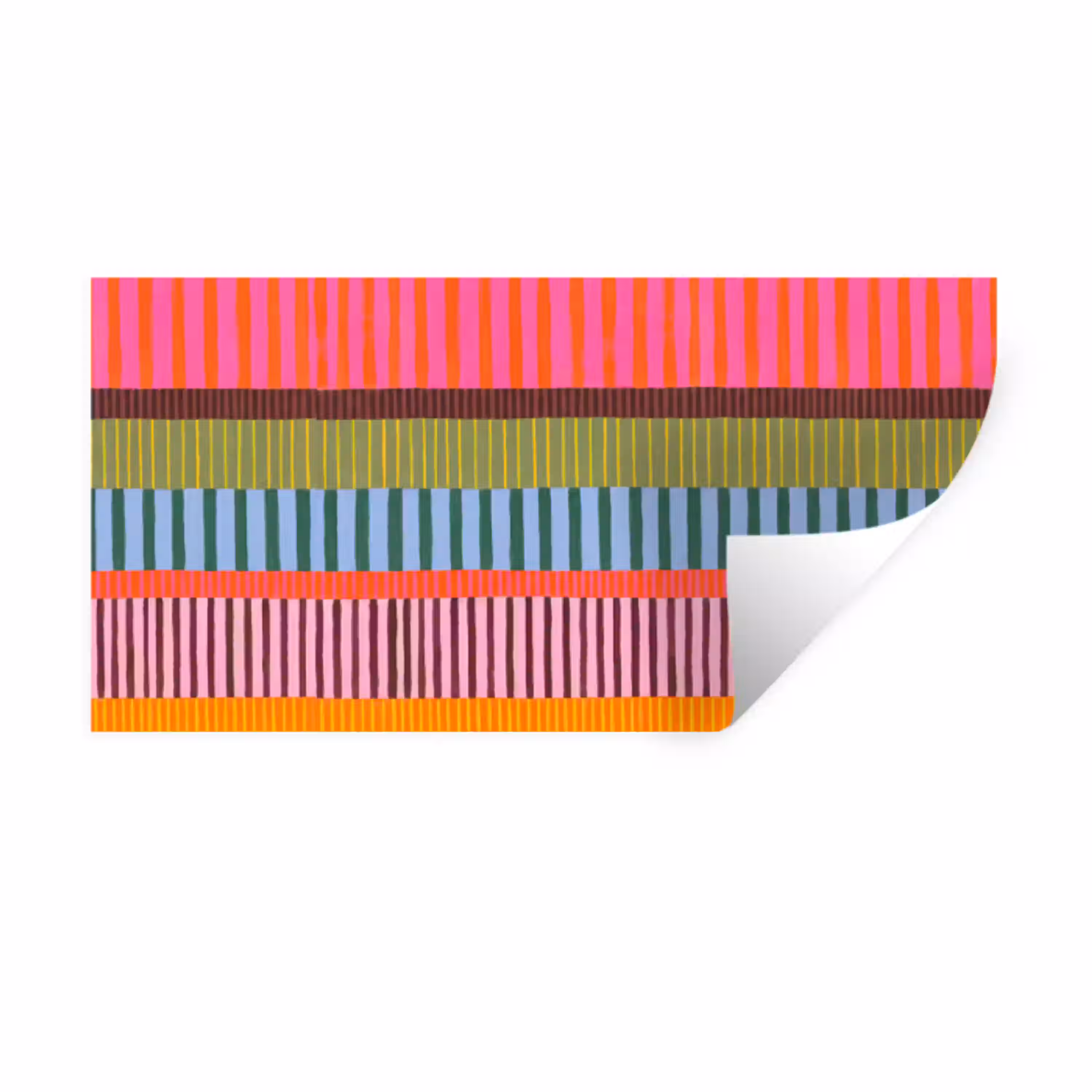 Abstract - Strepen - Modern - Kleurrijk - Kunst Muursticker klein -3d