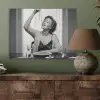 Vrouw - Spaghetti - Zwart - Wit PET vilt klein -sfeer2