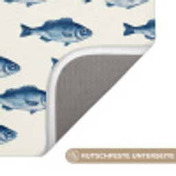Vis - Patroon - Blauw Badmat klein 997 -USP_AntislipDE