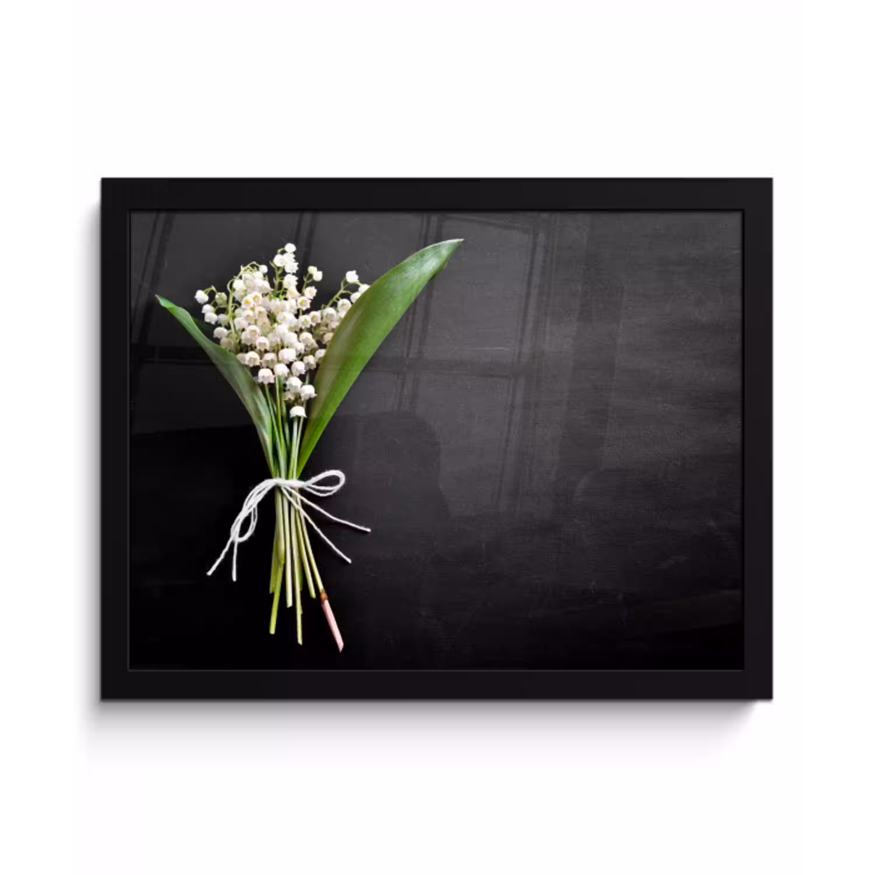 bloemen-5-1-1 fotolijst zwart zonder passe partout klein -3d