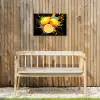 Citroen - Graffiti - Kleurrijk - Verf - Modern Tuinposter op houten frame 2 cm dik klein -sfeer4