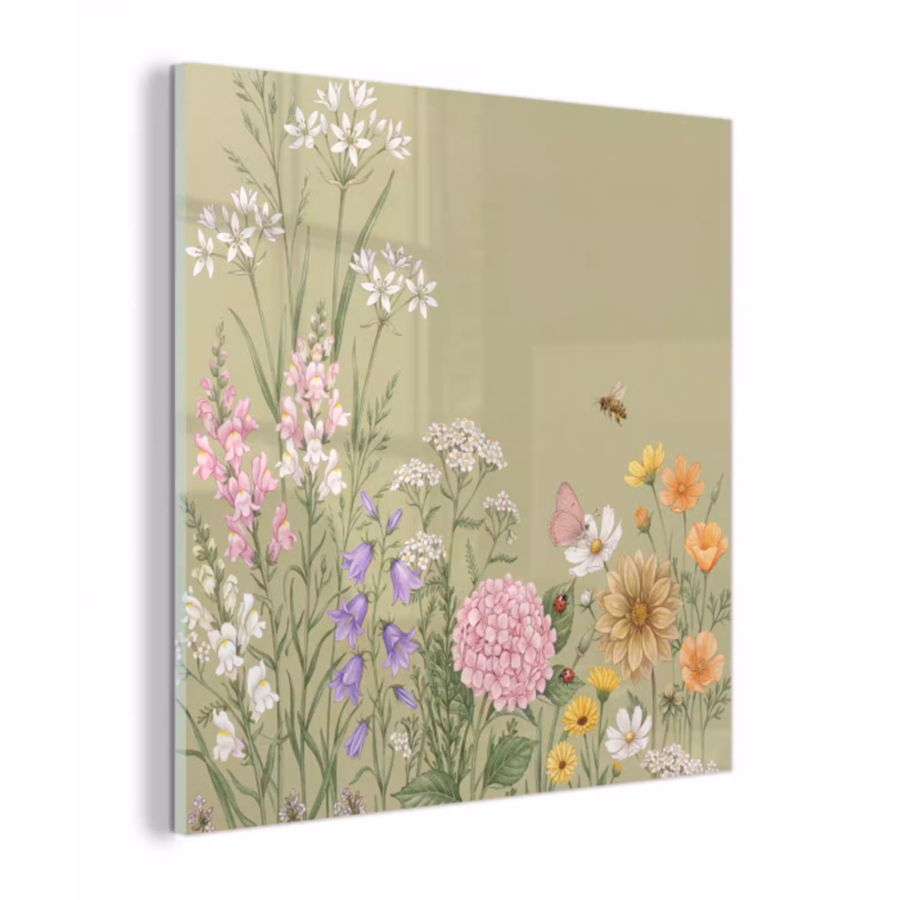 Botanisch - Bloemen - Kleurrijk plexiglas 5mm klein -z3d