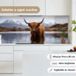 Schotse hooglander - Bruin - Water keuken achterwand 2 middel -sfeer4_IT