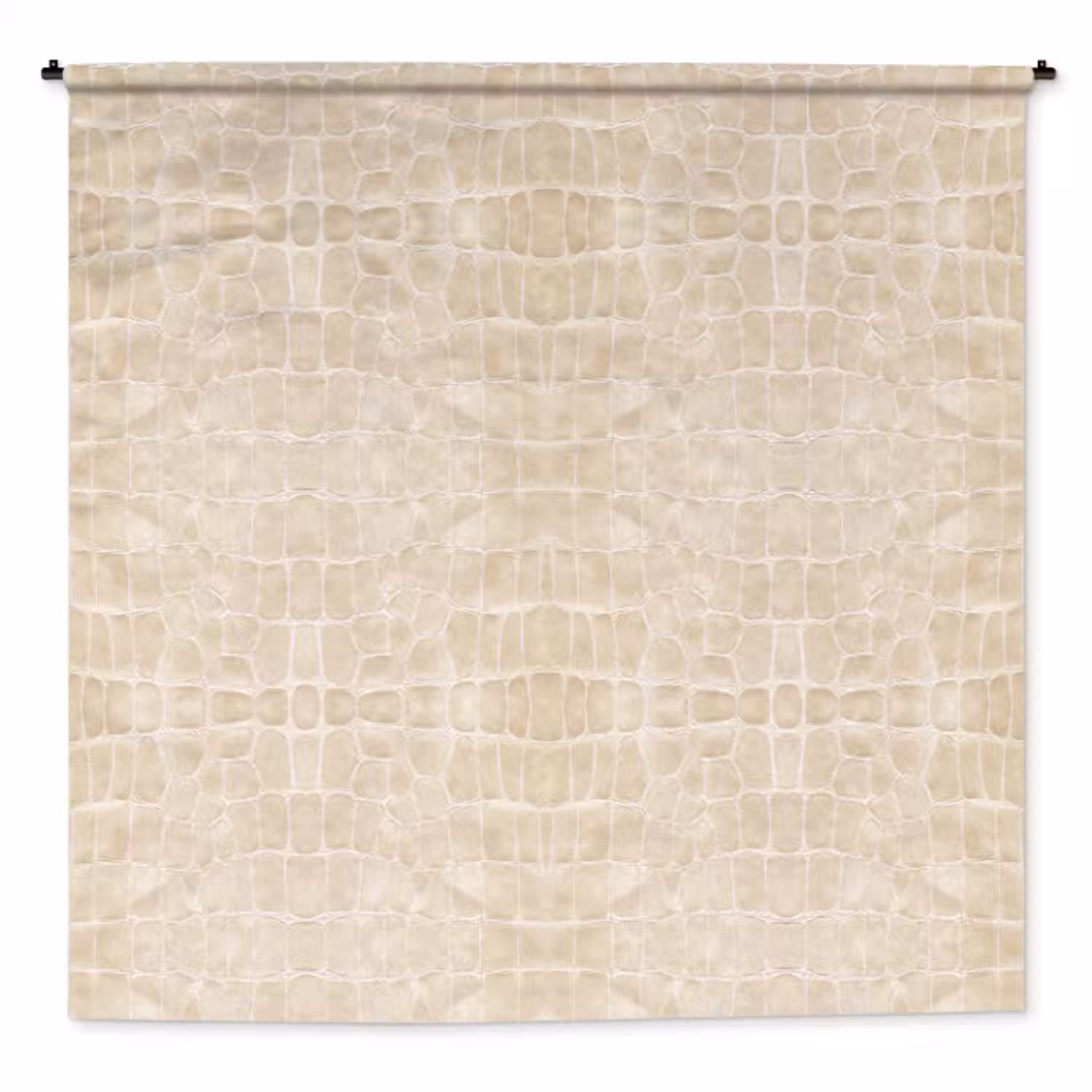 Wandkleed - Krokodil - Leer - Beige