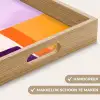 Vlakken - Abstract - Rechthoekig - Oranje Dienblad Rechthoek middel -USP_HandgreepNL