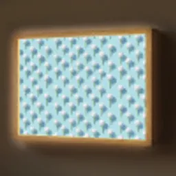 Golf - Ballen - Blauw Light Box met batterij (Wandlamp) middel 907 -z3d_website