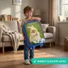 Konijn in bloempot Kinderkoffer - Blauw klein -sfeer2_NL