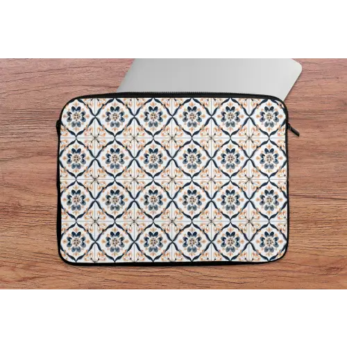 Bladvorm - Patroon - Kleurrijk laptophoes neopreen klein 279 -tafel