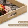 Vrouw - Hamburger - Bontjas Dienblad Rechthoek middel -USP_HandgreepNL