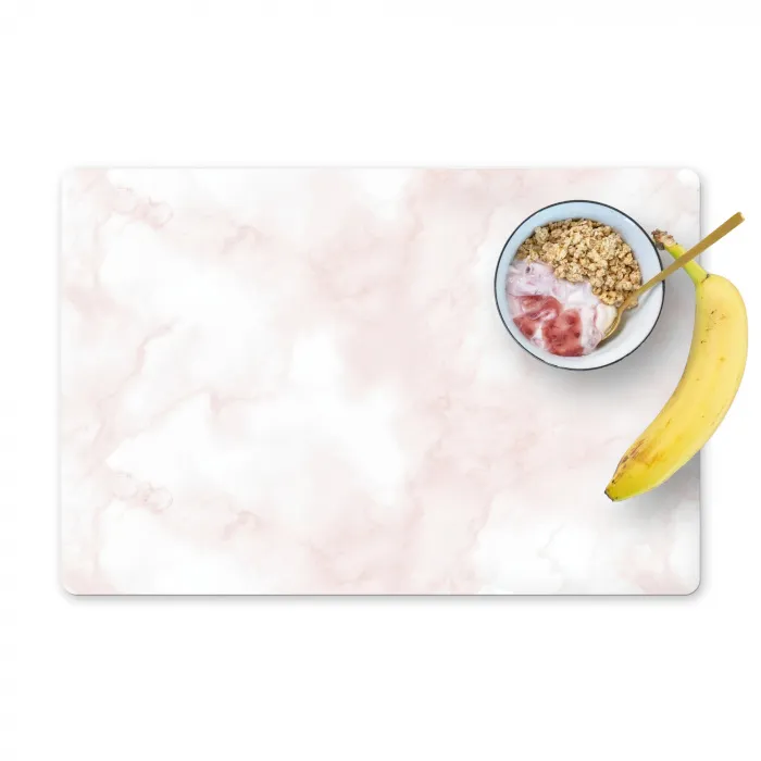Wolkenstructuur - Roze - Marmer Placemat vinyl groot 368 -zzzproduct_Kitchenyeah-website