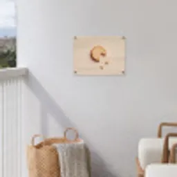 Koekje - Kruimels - beige tuinposter los doek klein -sfeer8