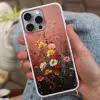 Bloemenboeket - Fijne details - Roze Hoesje iPhone 16 Pro Max met koord klein -sfeer3