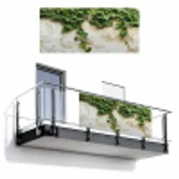 Klimop - Muur - Groen Balkonbeschermer Duitsland klein -3d