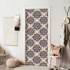 Floraal - Ornament - Blauw deurposter klein 289 -sfeer6
