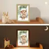 Leeuw - Dier - Kinderen - Jungle Light Box met kabel (Kinderlampje) klein -sfeer3_kind
