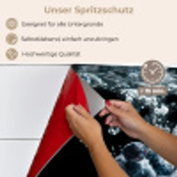 Blauwe bessen - Fruit - bes - Stilleven - Water - Zwart keuken achterwand spatscherm klein -spatscherm_DE