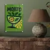 Mojito - Cocktail - Citroen - Groen plexiglas 5mm klein -sfeer3