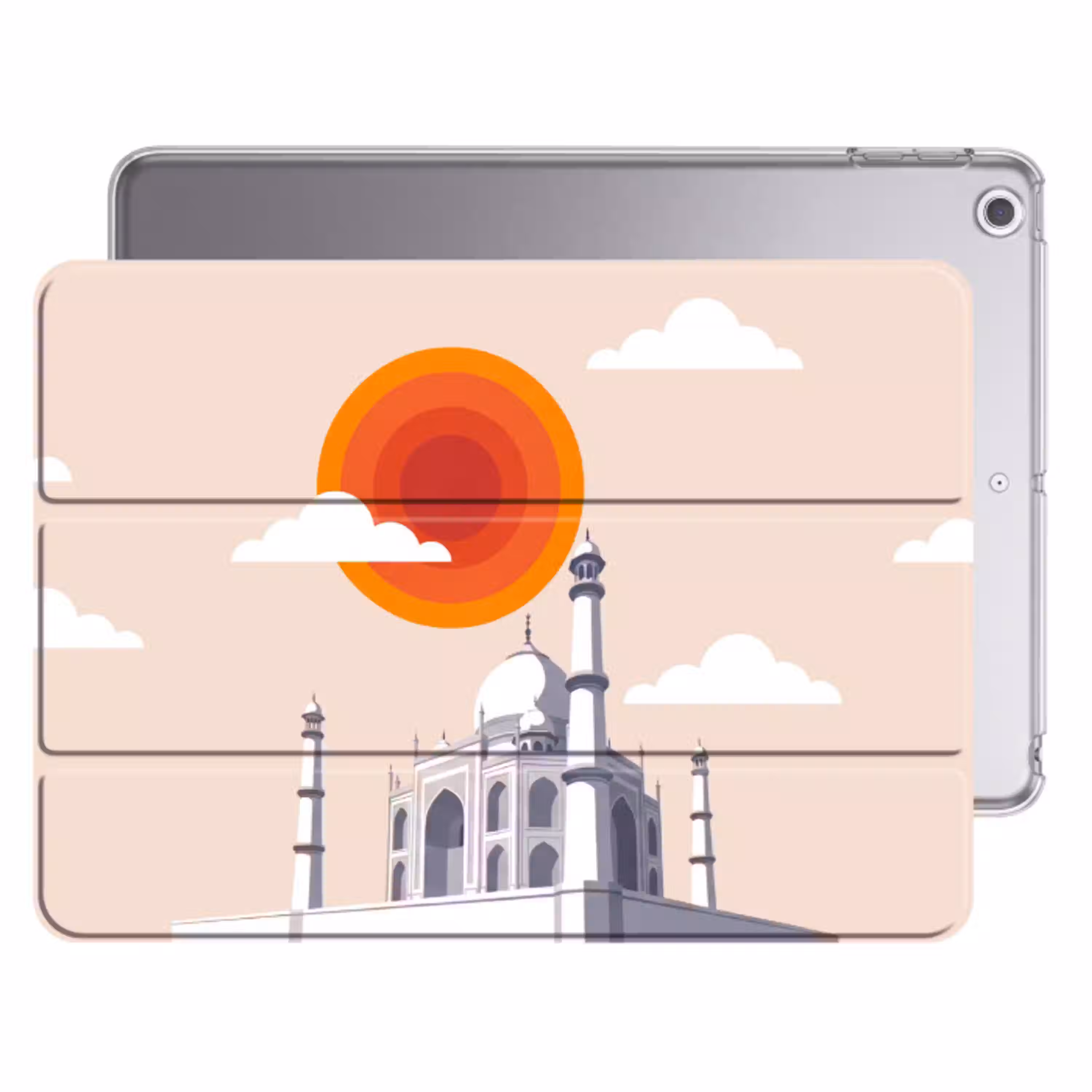 Taj Mahal - Zon - Koepel - Architectuur - India - Grafisch Apple iPad 2017 middel -threedimensional_3d_global