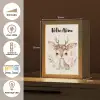 Hert - Bohemian - Bloemen - Bosdieren Light Box met kabel (Kinderlampje) klein -USP_FR