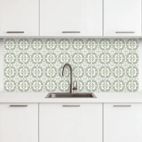 Klassiek - Pastel - Bloemaccent keuken achterwand 2 middel 871 -3d