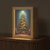 Kerstboom - Cadeau - Kerst - Winter Light Box met kabel (Tafellamp) klein -z3d_website