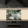 Luxe - Marmer - Groen keuken achterwand spatscherm klein -sfeer1