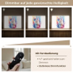 Kat - Kleurrijk - Verf - Dier - Wit Light Box met batterij (Wandlamp kind) middel -USP_dimbaarDE