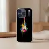 Gitaar - Kleurrijk - Verf Telefoonhoesje iPhone 17 Pro klein -sfeer2