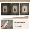 Panda - Blauwe bloemen - Zachtheid Light Box met kabel (Kinderlampje) klein -USP_dimbaarNL