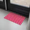 Patroon - Zigzag - Rood Deurmat klein -sfeer2