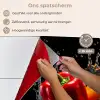 Paprika - Water - Zwart - Groente - Rood - Geel keuken achterwand spatscherm klein -spatscherm_NL