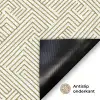 Geometrisch - Lijnen - Groen Deurmat klein 898 -antislip_NL