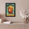 Cocktail - Negroni - Art - Sinaasappel fotolijst zwart zonder passe partout klein -sfeer5