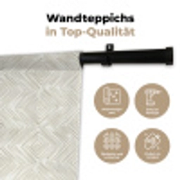 Abstract - Ruiten - Beige Wandkleed katoen klein 269 -tsfeer2_DE