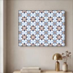 Ornament - Tegel - Kleurrijk Textielframe zwart klein 947 -sfeer2