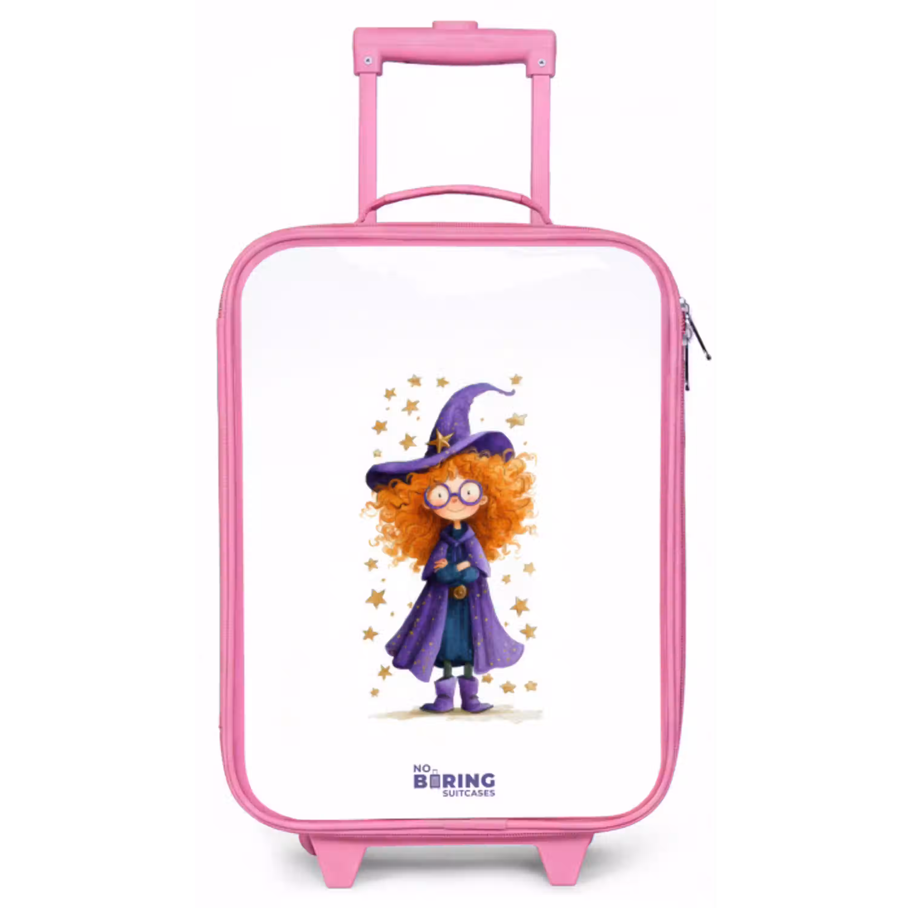 Sterrenmagie met krullen Kinderkoffer - Roze klein -zz3dotto