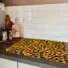 Vlekken - Oranje - Luipaard Inductie beschermer vinyl 3mm klein 276 -sfeer3
