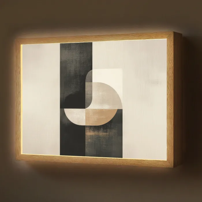 Modern - Vierkant - Vormen Light Box met batterij (Wandlamp) middel -z3d_website