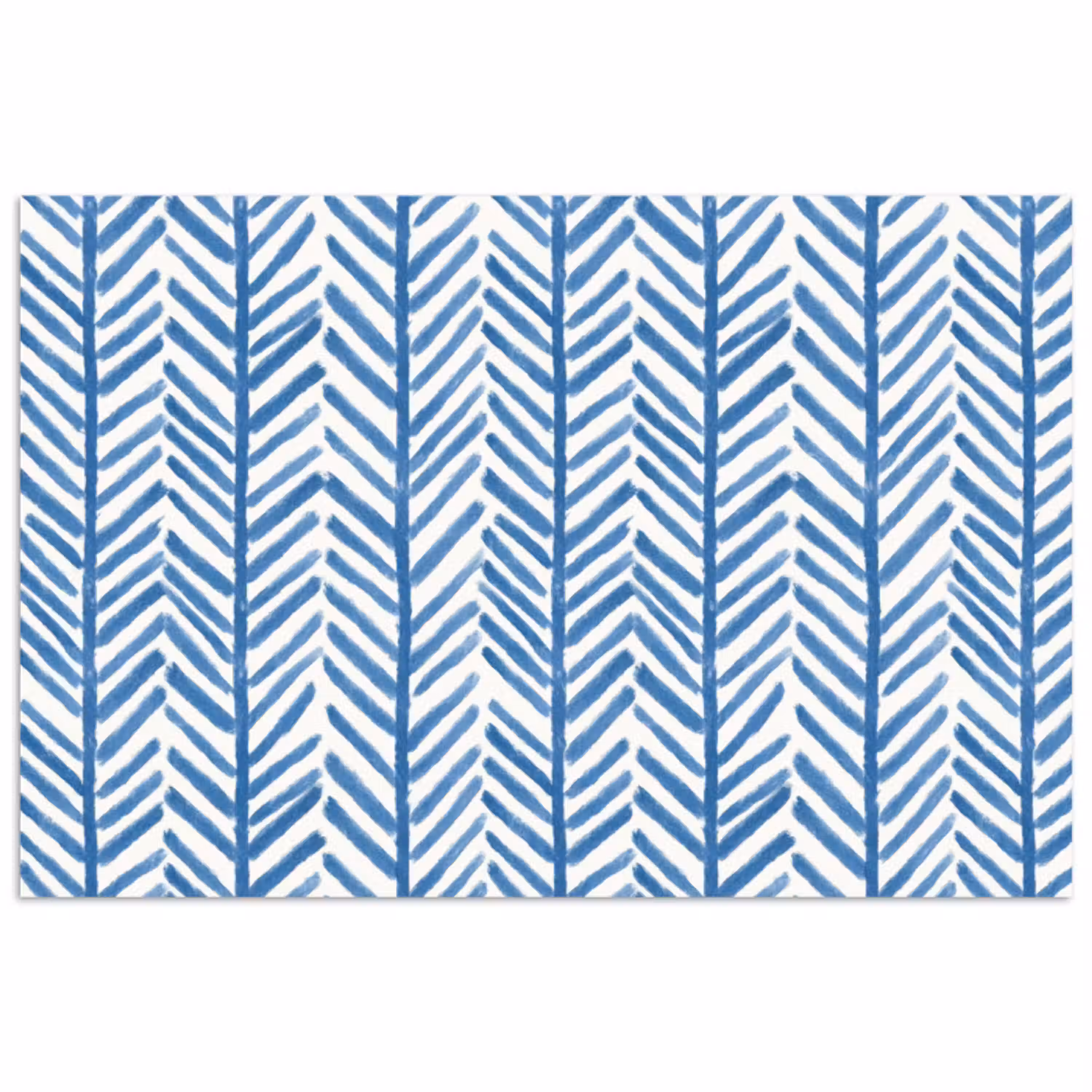 Patroon - Streep - Blauw poster papier klein 62 -3d